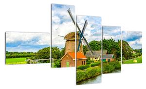 Obraz veterného mlyna (Obraz 150x85cm)