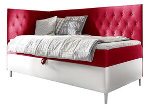 Čalúnená posteľ FILIP 3 + topper, 80x200, fresh 8, ľavá