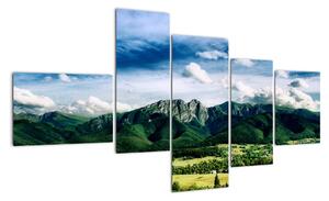 Horský výhľad - moderné obrazy (Obraz 150x85cm)