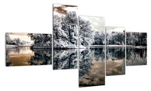 Obraz jazera (Obraz 150x85cm)