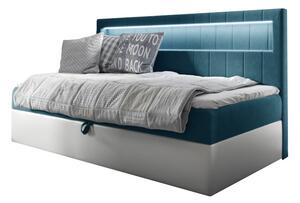 Čalúnená posteľ ELIZA + topper, 90x200, fresh 34