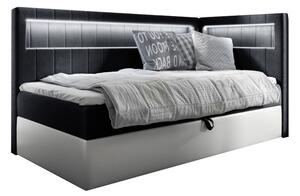 Čalúnená posteľ ELIZA 2 + topper, 100x200, fresh 17, pravá