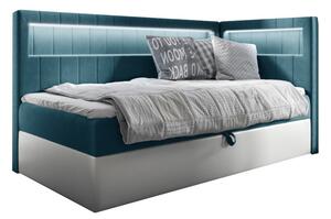 Čalúnená posteľ ELIZA 2 + topper, 80x200, fresh 34, pravá