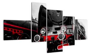 Stará lokomotíva - obraz (Obraz 150x85cm)