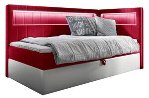 Čalúnená posteľ ELIZA 2 + topper, 90x200, fresh 8, pravá