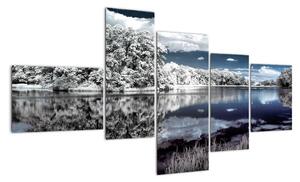 Zimná krajina - obraz (Obraz 150x85cm)