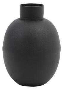 Dekoračná kovová váza BINCO, matted black, S, 14 cm