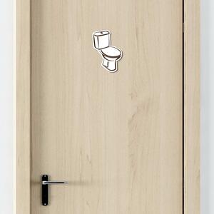 DUBLEZ | Drevené označenie dverí WC + Kúpeľňa