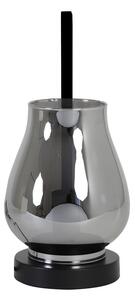 Stolná lampa AMANDA Glas Smoked Grey, 40 cm
