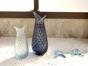 Sklenená váza OGON, Light Blue, výška 27 cm