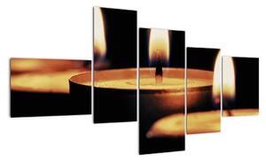 Horiace sviečky - obraz (Obraz 150x85cm)