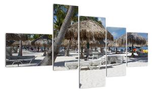 Plážový rezort - obrazy (Obraz 150x85cm)