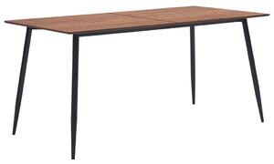 Jedálenský stôl, hnedý 160x80x75 cm, MDF