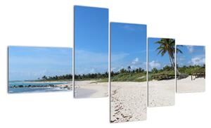 Exotická pláž - obraz (Obraz 150x85cm)