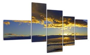 Západ slnka na mori - obraz na stenu (Obraz 150x85cm)