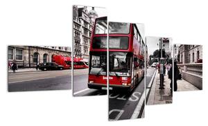 Double-decker v Londýne (Obraz 150x85cm)
