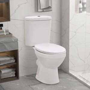 Stojace WC s nádržkou a sedadlom s pomalým sklápaním biele keramické