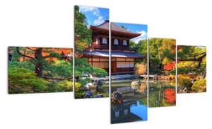 Japonská záhrada - obraz (Obraz 150x85cm)