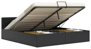 Hydraulický posteľný rám+úložný priestor, umelá koža 160x200 cm