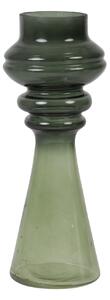 Sklenená váza LAVON green, 35 cm