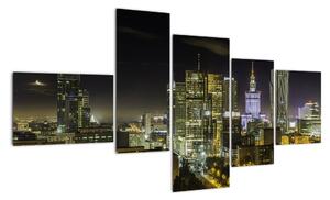 Obraz nočného mesta (Obraz 150x85cm)