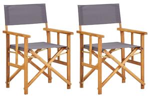 Režisérske stoličky 2 ks, akáciový masív