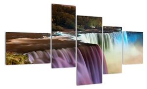Abstraktné vodopády - obraz (Obraz 150x85cm)