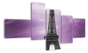 Abstraktný obraz Eiffelovej veže - obraz (Obraz 150x85cm)