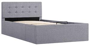 Hydraulický posteľný rám+úložný priestor, látka 100x200 cm