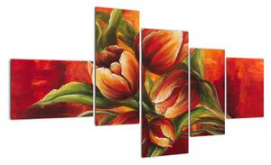 Obraz tulipánov na stenu (Obraz 150x85cm)