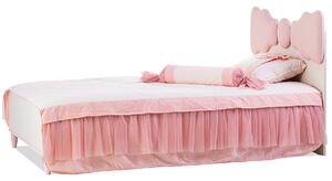 Detská posteľ 100x200cm Chere - breza/ružová