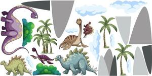 Stratený svet dinosaurov nálepka na stenu 50 x 100 cm
