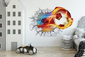 3D Nálepka na stenu futbalová lopta 65 x 95 cm
