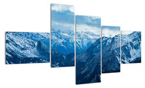 Panoráma hôr v zime - obraz (Obraz 150x85cm)