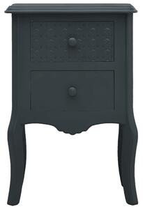 Nočný stolík sivý 43x32x65 cm MDF