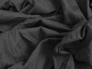 2x obliečky z mikrovlákna WIMPLE sivé + plachta jersey 180x200 cm tmavosivá