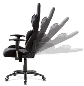 Herná stolička na kolieskach ERACER F01 - šedá / čierna