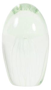 Sklenená dekorácia JELLYFISH white, Ø8xV13,5 cm