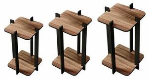 Stojan na kvety Flower Desk Square - Walnut