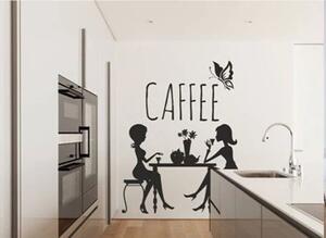 Nálepka na stenu do kuchyne kamarátky na káve
