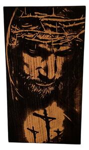 Drevený obraz Ježiša Krista 33,5 x 20 x 2,5 cm