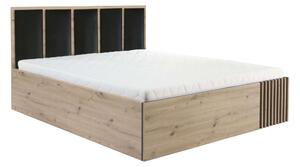 Manželská posteľ 140 cm Claudi 16 (s roštom) (dub artisan). Vlastná spoľahlivá doprava až k Vám domov. 1055500