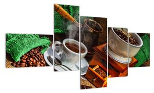 Obraz kávového zátišie (Obraz 150x85cm)