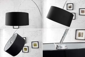 Dizajnová stojanová lampa Arch čierna