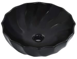 Umývadlo čierne 46x17 cm keramické