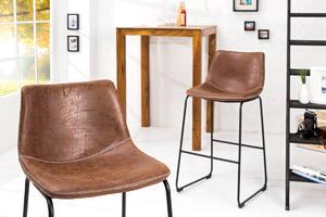 Dizajnová barová stolička Alba hnedá