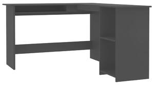 Rohový stôl v tvare L, čierny 120x140x75 cm, drevotrieska