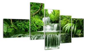 Vodopád v prírode, obraz (Obraz 150x85cm)