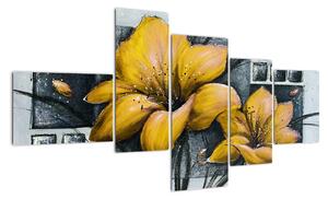 Obraz žlté kvety (Obraz 150x85cm)