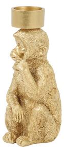 Svietnik MONKEY Gold, výška 21 cm (S)